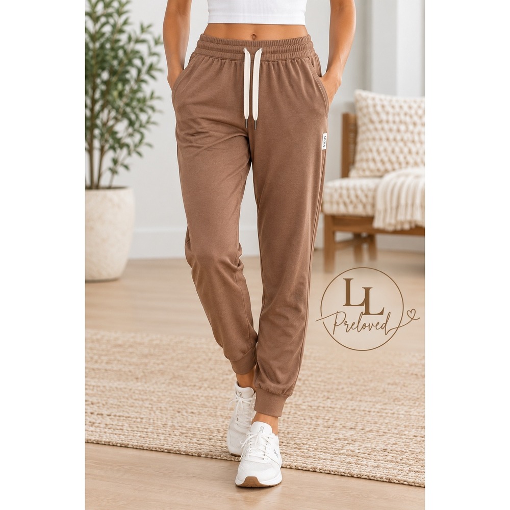 Vuori Performance Jogger Womens S Brown VW457 Athleisure Sustainable Gorpcore
